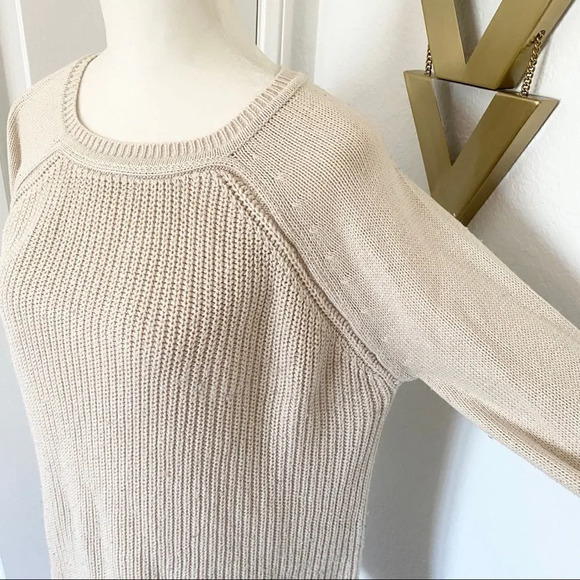 RD Style Ivory Cream Crew Neck Knit Sweater - Picture 5 of 10